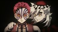 Akaza and Doma as seen in Demon Slayer season 3 (Image via Ufotable)